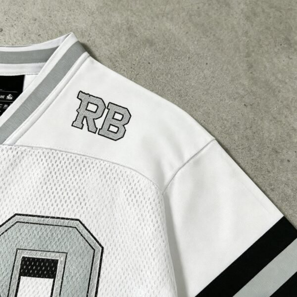Custom Cropped Mesh Graphic Football Jersey - Style 463D0D - product detail view 3 Custom Cropped Mesh Graphic Football Jersey - Style 463D0D - product detail view 3