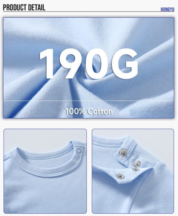 Custom 140G Baby Long-Sleeve Romper 2022 - Style BE93B4 - product detail view 8 Custom 140G Baby Long-Sleeve Romper 2022 - Style BE93B4 - product detail view 8