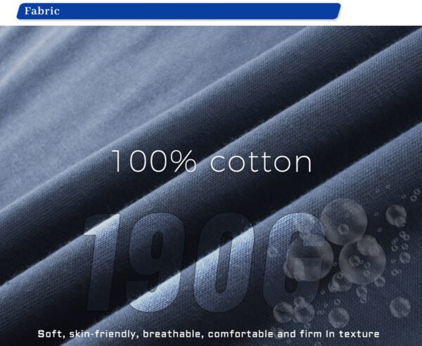 Custom 190 GSM Oversized Cotton T-Shirt 8801 - Style 8AA310 - product detail view 4 Custom 190 GSM Oversized Cotton T-Shirt 8801 - Style 8AA310 - product detail view 4