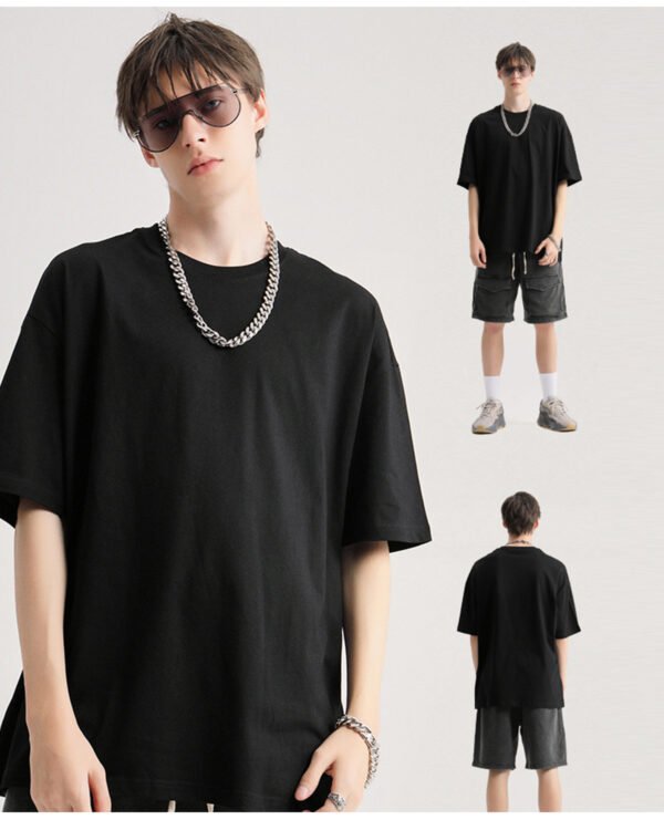 Custom 190 GSM Drop-Shoulder Oversized T-Shirt 1309 - Style 9C0A10 - product detail view 17 Custom 190 GSM Drop-Shoulder Oversized T-Shirt 1309 - Style 9C0A10 - product detail view 17