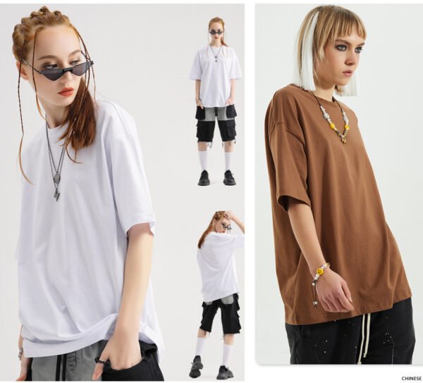 Custom 190 GSM Drop-Shoulder Oversized T-Shirt 1309 - Style 9C0A10 - product detail view 18 Custom 190 GSM Drop-Shoulder Oversized T-Shirt 1309 - Style 9C0A10 - product detail view 18