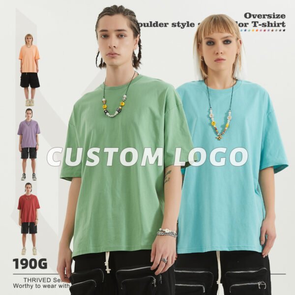 Custom 190 GSM Drop-Shoulder Oversized T-Shirt 1309 - Style 9C0A10 - product detail view 3 Custom 190 GSM Drop-Shoulder Oversized T-Shirt 1309 - Style 9C0A10 - product detail view 3