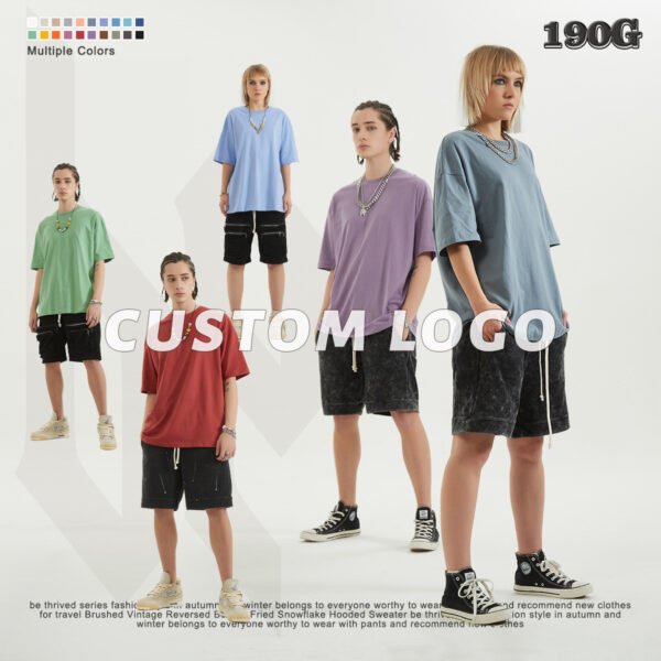 Custom 190 GSM Drop-Shoulder Oversized T-Shirt 1309 - Style 9C0A10 - product detail view 5 Custom 190 GSM Drop-Shoulder Oversized T-Shirt 1309 - Style 9C0A10 - product detail view 5