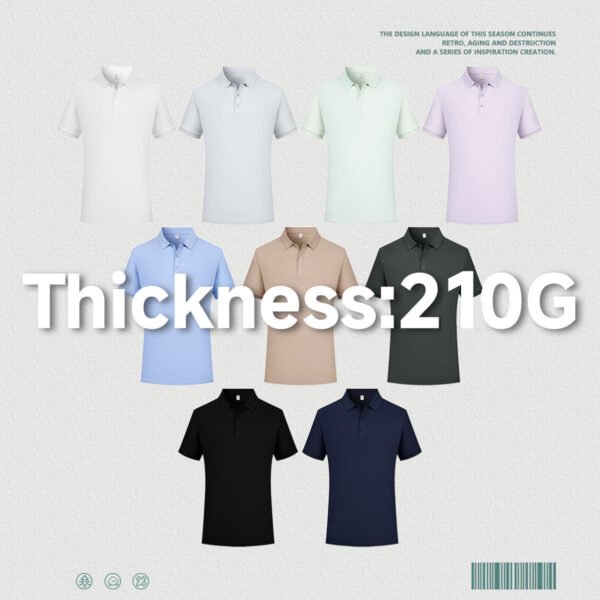 Custom 210 GSM Long-Staple Cotton Pique Polo Shirt S3606 - Style DBA849 - product detail view 2