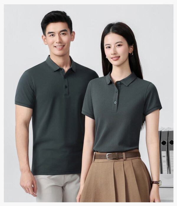 Custom 210 GSM Long-Staple Cotton Pique Polo Shirt S3606 - Style DBA849 - product detail view 11