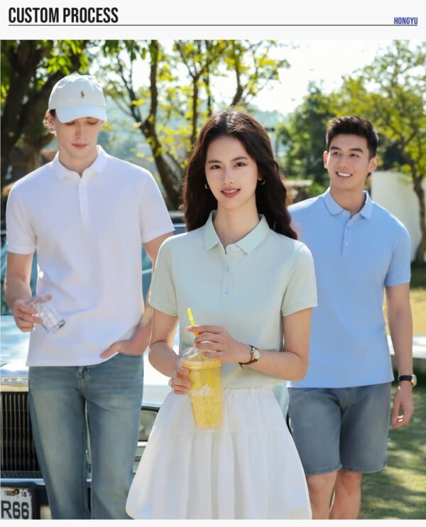 Custom 210 GSM Long-Staple Cotton Pique Polo Shirt S3606 - Style DBA849 - product detail view 9