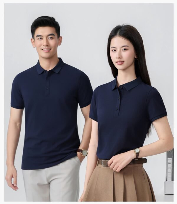 Custom 210 GSM Long-Staple Cotton Pique Polo Shirt S3606 - Style DBA849 - product detail view 10