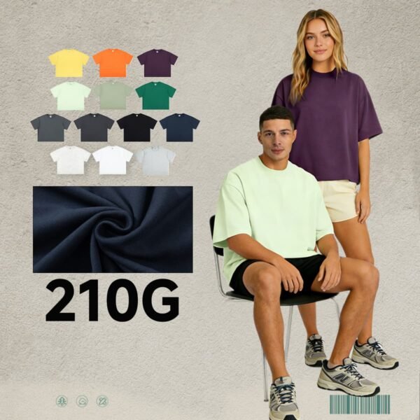 Boxy-fit crop t-shirt in multiple colors for custom washes and decorations.