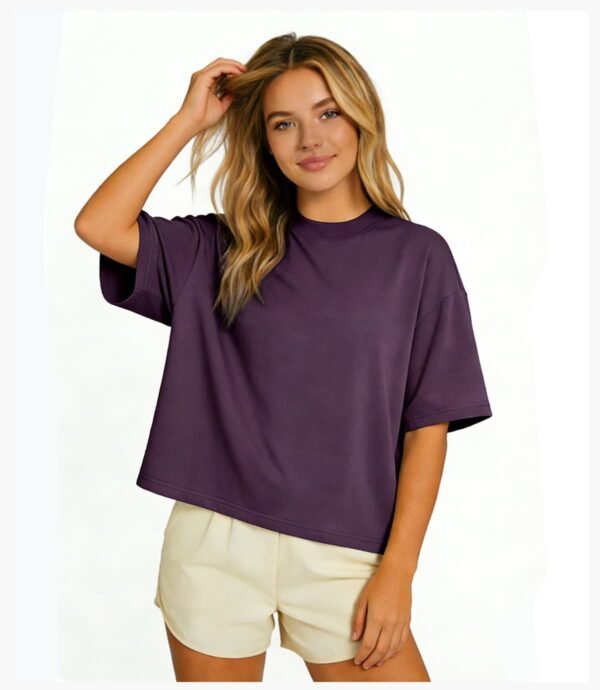 Custom 210G Boxy Crop T-Shirt - Style 78102F - product detail view 12