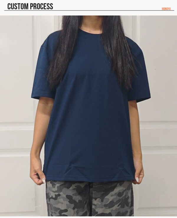 Custom 220gsm Slightly Oversized T-Shirt - Style 54F22A - product detail view 11 Custom 220gsm Slightly Oversized T-Shirt - Style 54F22A - product detail view 11