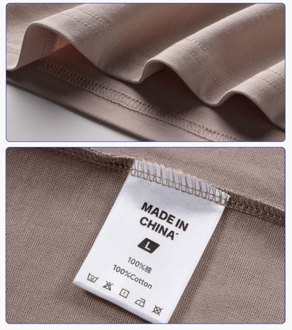 Custom 230G Basic Fit Cotton T-Shirt | - Style AE0605 - product detail view 10 Custom 230G Basic Fit Cotton T-Shirt | - Style AE0605 - product detail view 10