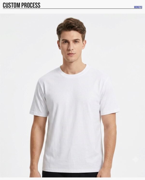 Custom 230G Basic Fit Cotton T-Shirt | - Style AE0605 - product detail view 12 Custom 230G Basic Fit Cotton T-Shirt | - Style AE0605 - product detail view 12