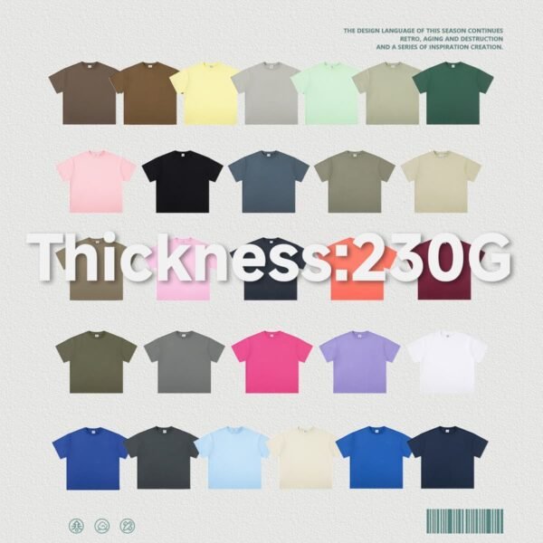 Custom 230G Oversized Blank T-Shirt XT230G3 - Style 42F11C - product detail view 3 Custom 230G Oversized Blank T-Shirt XT230G3 - Style 42F11C - product detail view 3