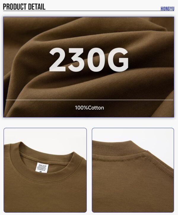 Custom 230G Oversized Blank T-Shirt XT230G3 - Style 42F11C - product detail view 10 Custom 230G Oversized Blank T-Shirt XT230G3 - Style 42F11C - product detail view 10