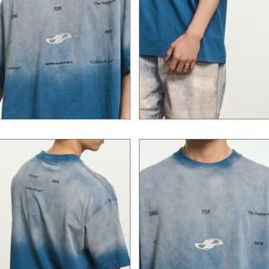 Custom 230GSM Gradient Oversized T-Shirt - 7970025 - Style 7A4D73