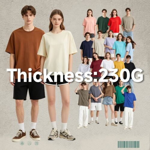 Custom 230GSM Oversized Cotton T-Shirt - Style FF43E1 Custom 230GSM Oversized Cotton T-Shirt - Style FF43E1