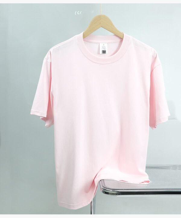 Custom Two-Ply 240 GSM Oversized Cotton T-Shirt | - Style 0BB079 - product detail view 17 Custom Two-Ply 240 GSM Oversized Cotton T-Shirt | - Style 0BB079 - product detail view 17