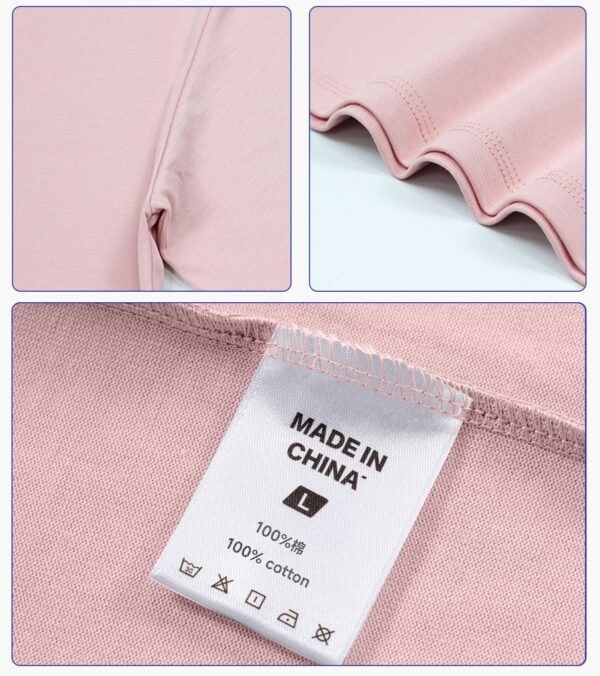 Custom Two-Ply 240 GSM Oversized Cotton T-Shirt | - Style 0BB079 - product detail view 11 Custom Two-Ply 240 GSM Oversized Cotton T-Shirt | - Style 0BB079 - product detail view 11
