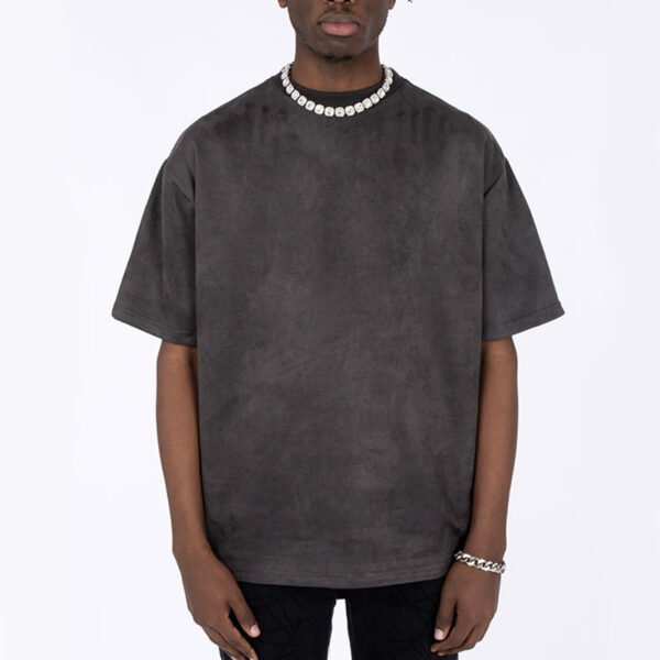 Custom Heavyweight Suede-Reference Oversized T-Shirt | VWT-260 - Style F2F474 - product detail view 2 Custom Heavyweight Suede-Reference Oversized T-Shirt | VWT-260 - Style F2F474 - product detail view 2