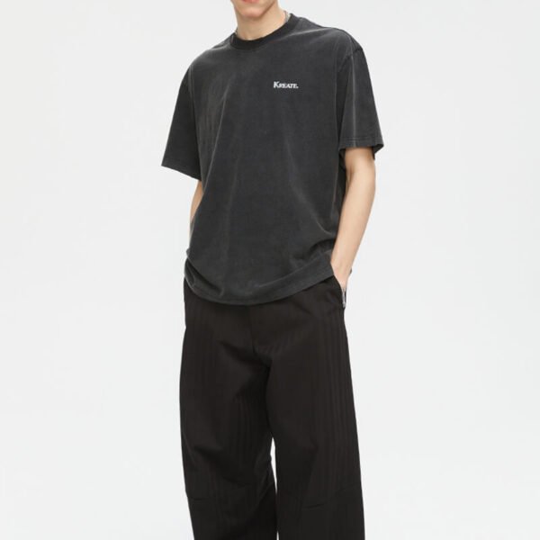 Custom 260 GSM Snow-Washed Oversized T-Shirt | - Style 695CC0 - product detail view 3