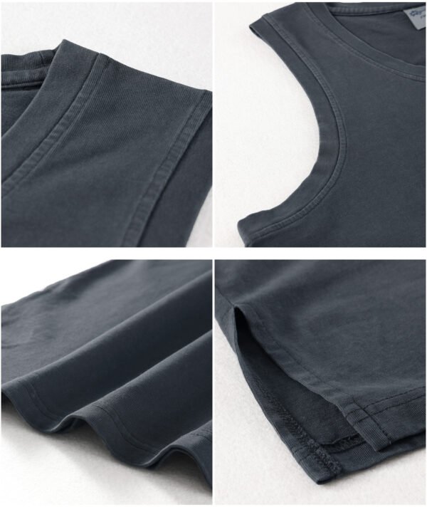 Custom 275 GSM Vintage-Washed Unisex Tank Top 711 - Style A1F98B - product detail view 10 Custom 275 GSM Vintage-Washed Unisex Tank Top 711 - Style A1F98B - product detail view 10