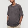 Custom 280 GSM Suede-Effect Oversized Blank T-Shirt - Style 10054A - product detail view 3