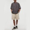Custom 280 GSM Suede-Effect Oversized Blank T-Shirt - Style 10054A - product detail view 4
