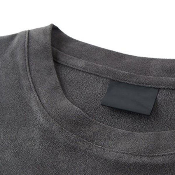 Custom 280 GSM Suede-Effect Oversized Blank T-Shirt - Style 10054A - product detail view 6