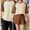Custom 280gsm Raglan Sleeve Oversized T-Shirt S3003 - Style EBF4D7 - product detail view 12
