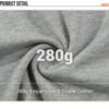 Custom 280gsm Raglan Sleeve Oversized T-Shirt S3003 - Style EBF4D7 - product detail view 8