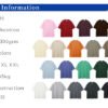 Custom Heavyweight Oversized T-Shirt | - Style 7C9B0B Product information for custom heavyweight oversized t-shirts in various colors.