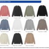 Custom 310 GSM Light-Wash Cotton Long-Sleeve T-Shirt 2151 - Style E491BC - product detail view 7 Custom 310 GSM Light-Wash Cotton Long-Sleeve T-Shirt 2151 - Style E491BC - product detail view 7