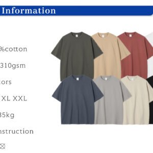 Custom 310 GSM Oversized Heavyweight T-Shirt | 8806 - Style 6C28AF