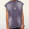Custom Heavyweight Washed Oversized Tank Top VWT-67561 - Style 675611 - product detail view 2