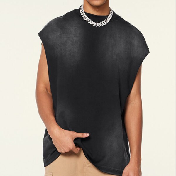 Custom Heavyweight Washed Oversized Tank Top VWT-67561 - Style 675611 - product detail view 3