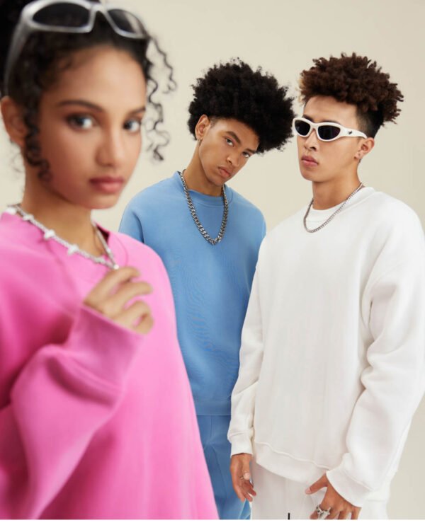 Custom Oversized 345 GSM Fleece Crewneck Sweatshirt 2511 - Style 2E0ACB - product detail view 19