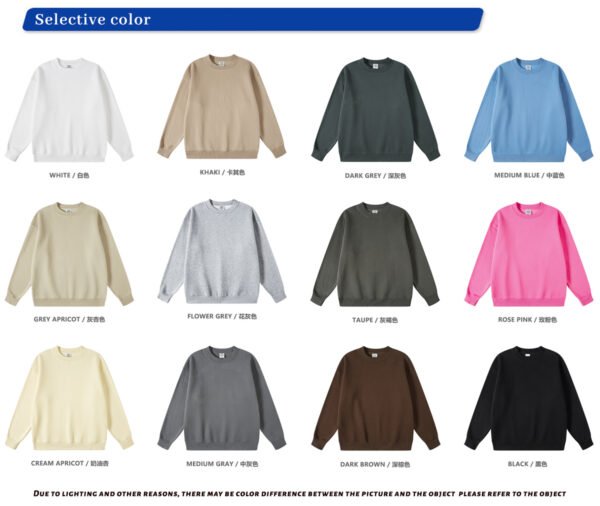 Custom Oversized 345 GSM Fleece Crewneck Sweatshirt 2511 - Style 2E0ACB - product detail view 8