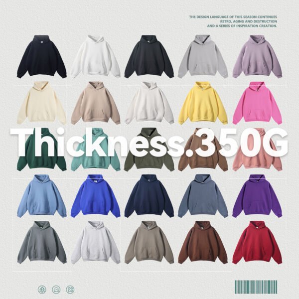 Custom 350 GSM Fleece Oversized Pullover Hoodie | - Style F3288A - product detail view 2