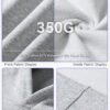 Custom 350 GSM Fleece Oversized Pullover Hoodie | - Style F3288A - product detail view 9