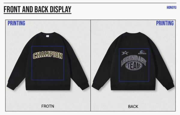 Custom 350 GSM Oversized Crewneck Sweatshirt | - Style 4D3472 - product detail view 10 Custom 350 GSM Oversized Crewneck Sweatshirt | - Style 4D3472 - product detail view 10