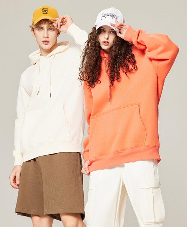 Custom Oversized 350 GSM Fleece Pullover Hoodie M8301 - Style 35438F - product detail view 15 Custom Oversized 350 GSM Fleece Pullover Hoodie M8301 - Style 35438F - product detail view 15