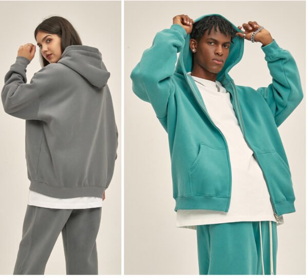 Custom 350G Oversized Fleece Zip Hoodie 2519 - Style 2855CD - product detail view 14 Custom 350G Oversized Fleece Zip Hoodie 2519 - Style 2855CD - product detail view 14