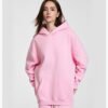 Custom 350GSM Oversized Drawcord-Free Fleece Hoodie 23807 - Style E0C789 - product detail view 13 Custom 350GSM Oversized Drawcord-Free Fleece Hoodie 23807 - Style E0C789 - product detail view 13