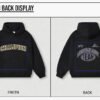 Custom 350GSM Oversized Drawcord-Free Fleece Hoodie 23807 - Style E0C789 - product detail view 11 Custom 350GSM Oversized Drawcord-Free Fleece Hoodie 23807 - Style E0C789 - product detail view 11