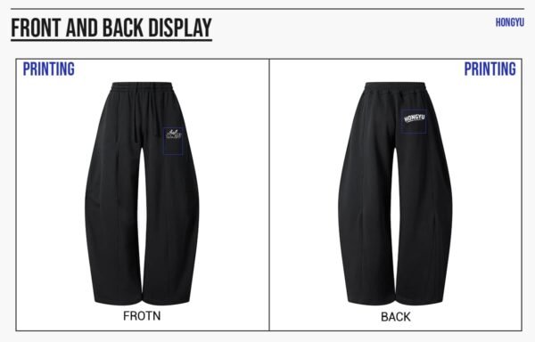 Custom 390 GSM Curved Wide-Leg Terry Pants 26002 - Style 71D979 - product detail view 9 Custom 390 GSM Curved Wide-Leg Terry Pants 26002 - Style 71D979 - product detail view 9