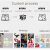 Custom 420 GSM Vintage-Wash Terry Shorts | 7680 - Style D2E4AB - product detail view 7