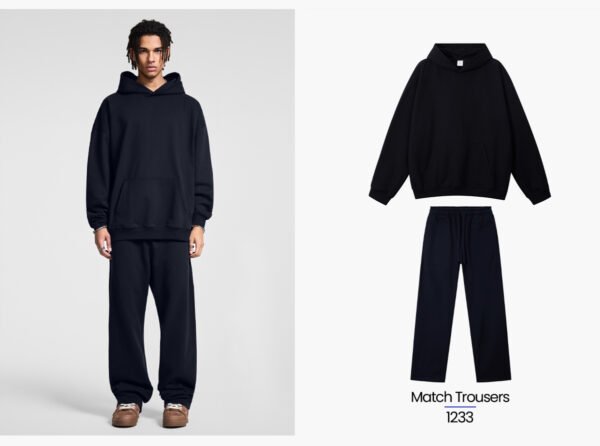 Custom 430 GSM Brushed Terry Pullover Hoodie - Style 09C1D1 - product detail view 11