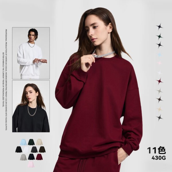 Custom 430G Brushed Terry Sweatshirt | - Style 256DB3 - product detail view 2 Custom 430G Brushed Terry Sweatshirt | - Style 256DB3 - product detail view 2