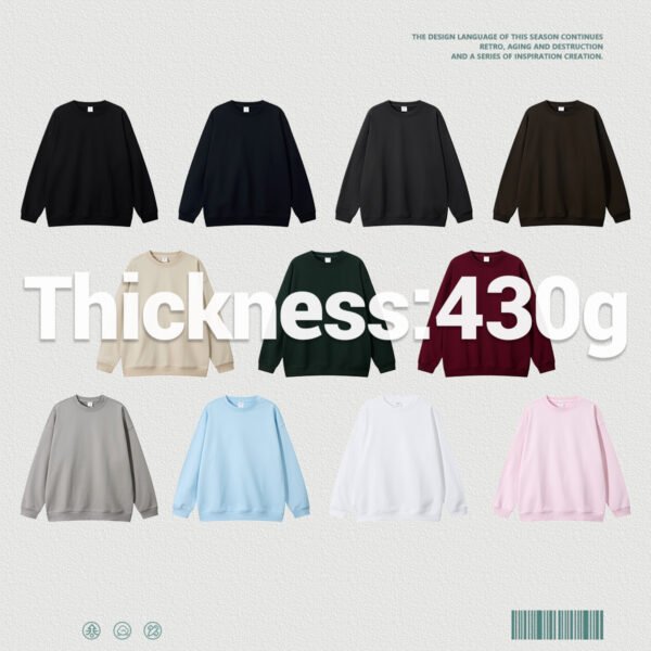 Custom 430G Brushed Terry Sweatshirt | - Style 256DB3 - product detail view 3 Custom 430G Brushed Terry Sweatshirt | - Style 256DB3 - product detail view 3