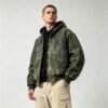 Custom Abraded Wash Hooded Canvas Jacket - Style F7D481 - product detail view 4 Custom Abraded Wash Hooded Canvas Jacket - Style F7D481 - product detail view 4